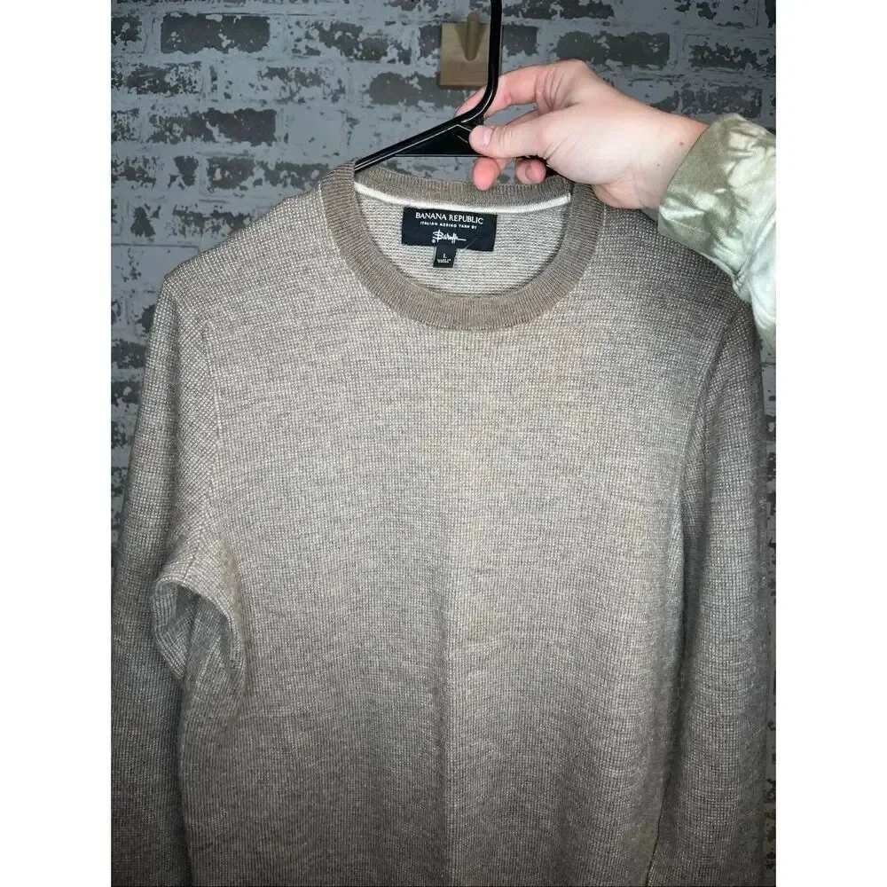 Banana republic | men Italian merino wool brown sweater
